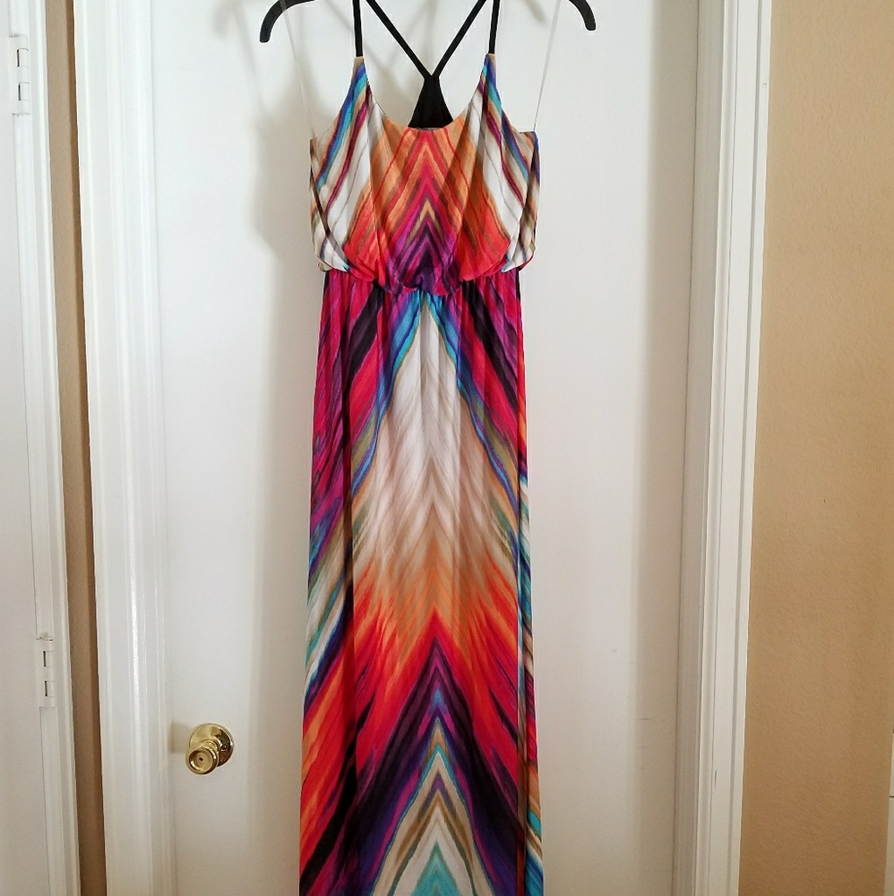 Bright Racerback BaileyBlue Maxi Dress!